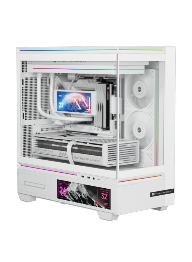 Thermalright TL-M10 Vision M-ATX computer case with 6.9inch LCD Without fans screen - Image 1