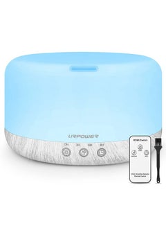 1000Ml Essential Oil Diffuser Remote Control Humidifiers Aroma Diffuser Ultrasonic Diffusers For Essential Oils Running 20 Hours With Adjustable Mist Mode/4 Timer Settings For Large Room