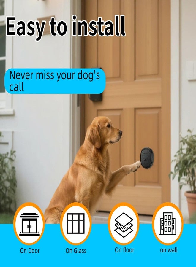 Tosnyr Colorful Doggy Door Bell Wireless, Potty Training Bells for Dogs and Dog Bells to Go Outside, Puppy Clicker with Adjustable Volume,Training Behavior Aid, Door Bell Wireless Essential - Image 3