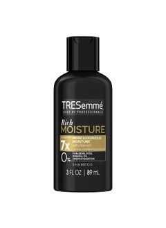 Unilever TRESemm Rich Moisture Hydrating Shampoo for Dry Hair Formulated With Pro Style Technology 3 Fl Oz 