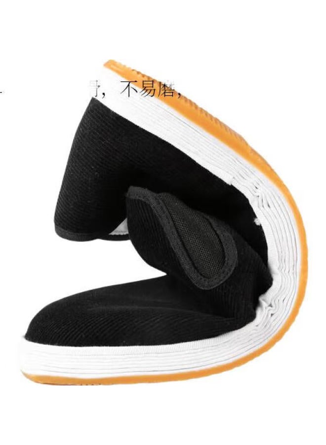 Yuzhaolin Traditional Handmade Beijing Cloth Shoes With Thousand-Layer Sole, Slip-On Casual Shoes For Men, Y1S-1006, Black, Size 39 - Image 1