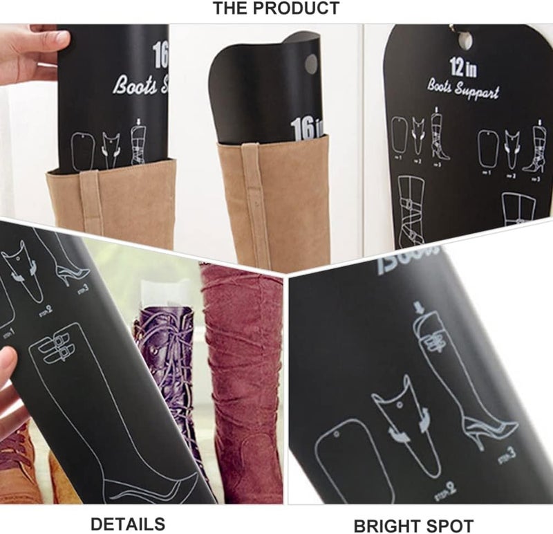 كلاراكو دعامة حذاء من كلاركو مكونة من قطعتين، وتشكيلات أحذية طويلة، وتشكيلات أحذية للأحذية الطويلة، وحشوات تشكيل الأحذية، وأحذية قابلة لإعادة الاستخدام، ودعم طويل، ودعامة قابلة للطي للفخذ، ودعامة للركبة، وأحذية قابلة للنفخ من البولي فينيل كلوريد - Image 5