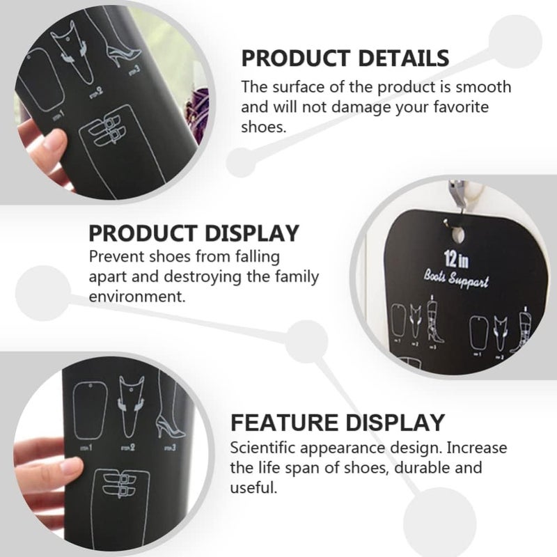 كلاراكو دعامة حذاء من كلاركو مكونة من قطعتين، وتشكيلات أحذية طويلة، وتشكيلات أحذية للأحذية الطويلة، وحشوات تشكيل الأحذية، وأحذية قابلة لإعادة الاستخدام، ودعم طويل، ودعامة قابلة للطي للفخذ، ودعامة للركبة، وأحذية قابلة للنفخ من البولي فينيل كلوريد - Image 3