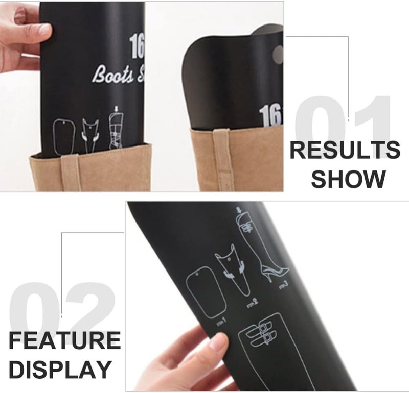 كلاراكو دعامة حذاء من كلاركو مكونة من قطعتين، وتشكيلات أحذية طويلة، وتشكيلات أحذية للأحذية الطويلة، وحشوات تشكيل الأحذية، وأحذية قابلة لإعادة الاستخدام، ودعم طويل، ودعامة قابلة للطي للفخذ، ودعامة للركبة، وأحذية قابلة للنفخ من البولي فينيل كلوريد - Image 2
