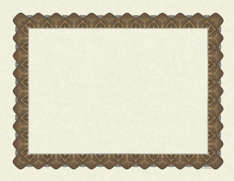 Great Papers Metallic Gold Border Certificate 85x 11 100 Count 934000