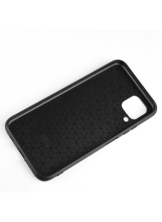 اس-توب جراب لهاتف Huawei Nova 6 SE مقاوم للصدمات بنمط جلد البقر المخيط من مادة PC + PU + TPU - Image 5