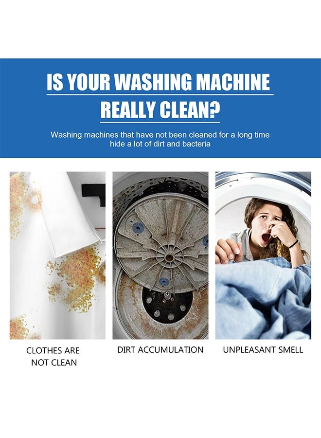 Jakehoe 12 قرص تنظيف لغسالة الملابس قابل للتفاعل الفوار، منظف غسالة لإزالة الترسبات، أقراص تنظيف عميقة، مناسبة لتنظيف الغسالة، التعقيم، إزالة الأوساخ، أقراص منظف الغسالة تساعد في إزالة الرواسب المسببة للرائحة - Image 4