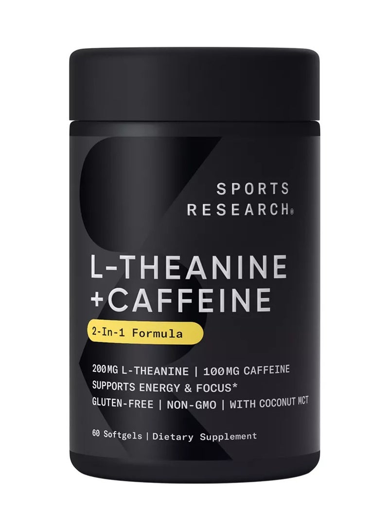 L-Theanine And Caffeine With Coconut MCT - 60 Softgels