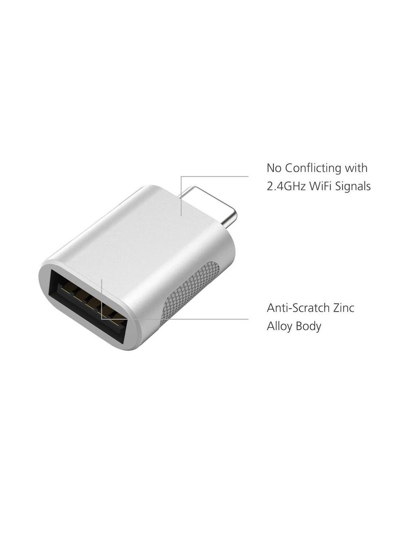 Excefore USB C to USB Adapter(2 Pack),USB-C to USB 3.0 Adapter,USB Type-C to USB,Thunderbolt 3 to USB Female Adapter OTG for MacBook Pro 2019,MacBook Air 2020,iPad Pro 2020,More Type-C Devices - Image 3