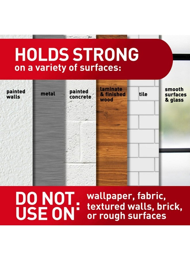 كوماند حامل مكنسة وممسحة معلق على الحائط من كوماند، حامل مكنسة وممسحة معلق على الحائط بدون أي ضرر، منظم تنظيف منزلي بدون أدوات للمساحات المعيشية، 6 علاقات و16 شريط كوماند - Image 4