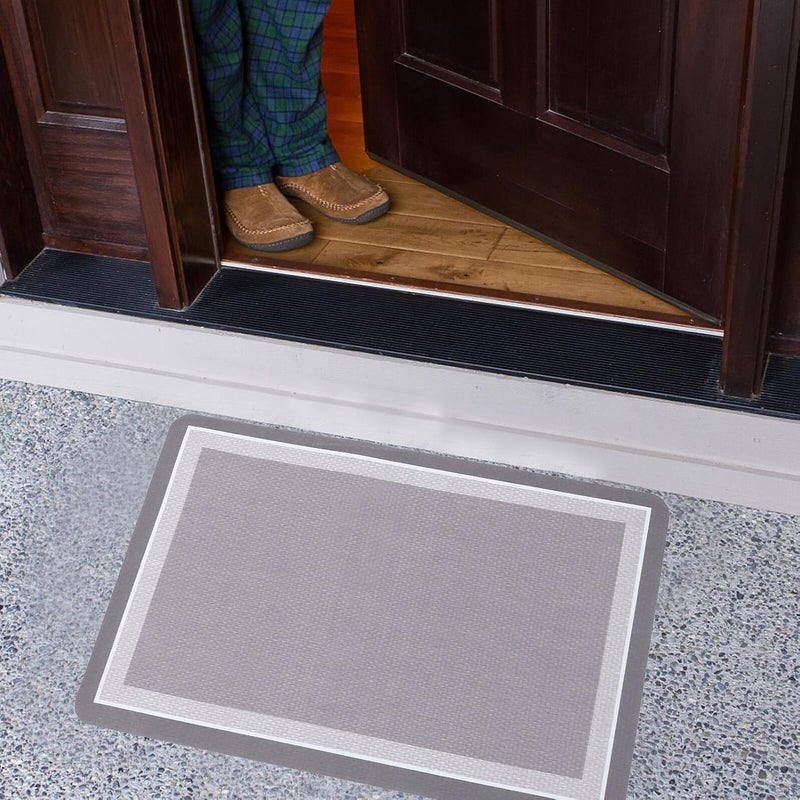 2pcs Anti-Slipping Kitchen Floor Mats Rug Water Resistant Absorbent Kitchen Ground Pads for Indoor Use Non-Skid Runner Rugs 45x70cm 45x120cm Set for Home Cooking Area - Image 2