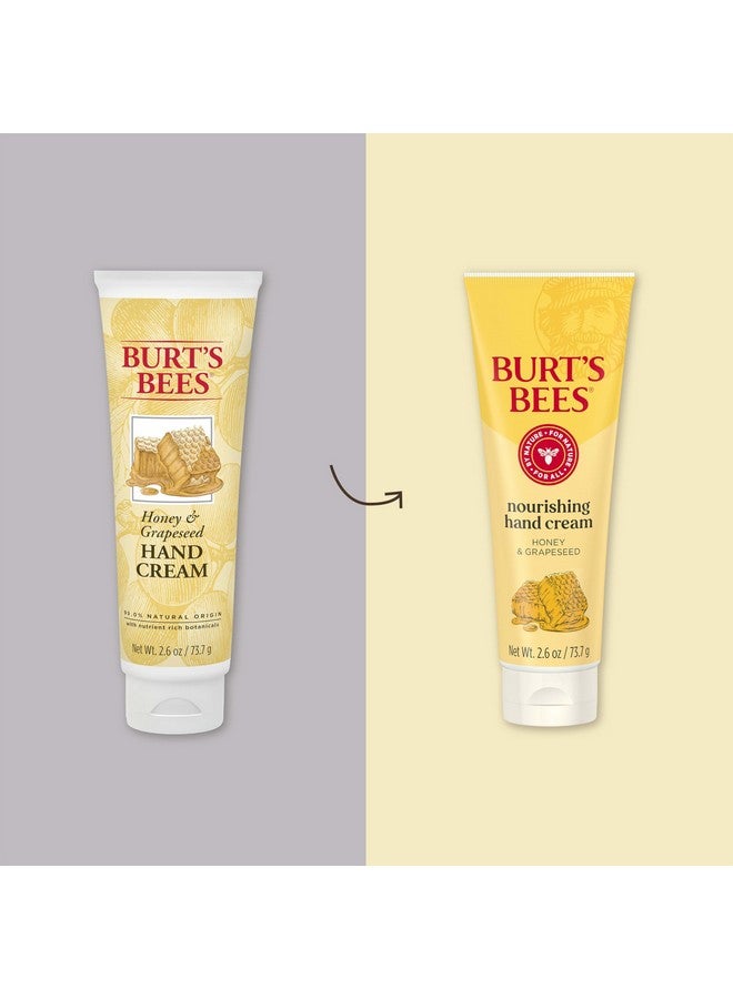 بيرتس بيز هدايا عيد الميلاد من Burt's Bees، كريم مغذي لليدين بزيت العسل وبذور العنب، للعناية بالبشرة من مصادر طبيعية، 2.6 أونصة - Image 2