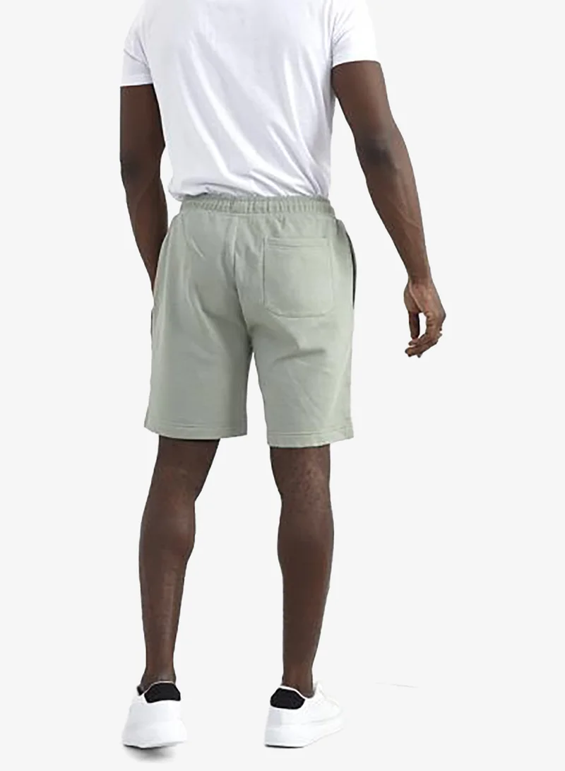 BRAVE SOUL MENS SHORTS WITH DRAWCORD AND METAL EYELET & AGLET. SIDE ENTRY POCKETS - BACK RHS AS WORN POCKET-ELASTICATED WAIST BAND.