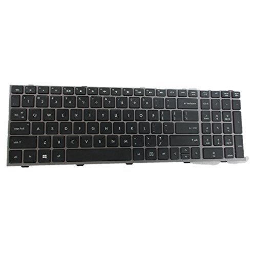 SUNMALL New Laptop Keyboard with Frame for HP ProBook 4540s 4540 4545s Series Compatible with Part Number 702237-001 683491-001 701485-001 Black US Layout - Image 2