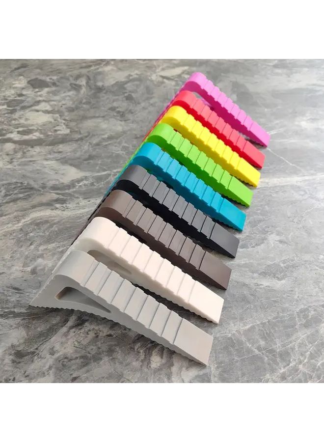 Heavy Duty Door Stopper Non Slip Door Wedge with Thick Anti Crush Design Green for Home Office Apartment Commercial Compact Door Barrier Floor and Wall Protection Prevents Door Slamming - Image 1