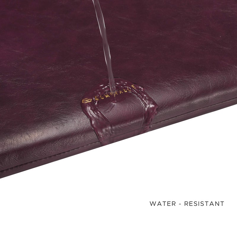 Comfyable Slim Laptop Sleeve Compatible with 13 Inch MacBook Air 13 in M4 M3 M2 M1, 13" MacBook Pro, PU Leather Bag Water-Resistant Cover Case, Berry Brown - Image 3