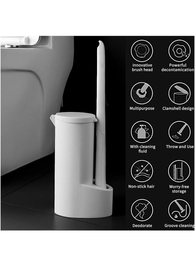 HOMESTAR Toilet Bowl Cleaning Brush, Disposable Brush Head with 16 Refills Dissolving Wand Replacement Sponge, Soft Cleaner for Bathroom  - Image 5
