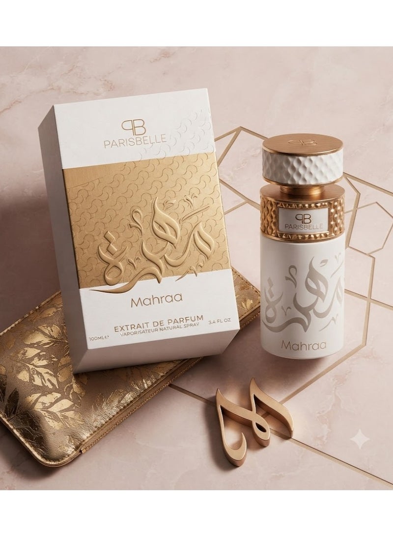 Parisbelle Mahraa Oasis Collection Extrait de Parfum Unisex 100ml | Long Lasting Fruity Spicy Oriental Oud Fragrance | Peach Saffron Woody Musk Luxury Perfume for Men & Women | Premium Signature Scent - Image 5