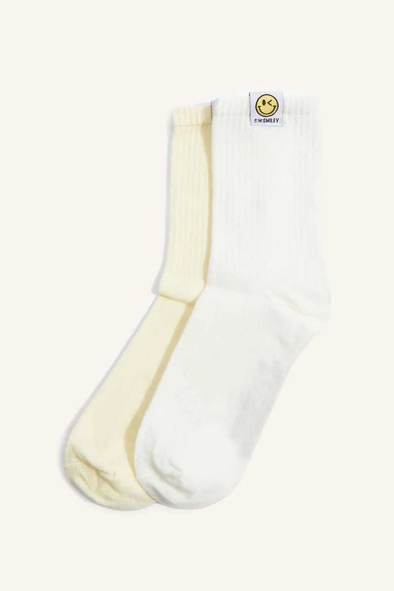 Woman Smiley Licence 2 piece Long sock