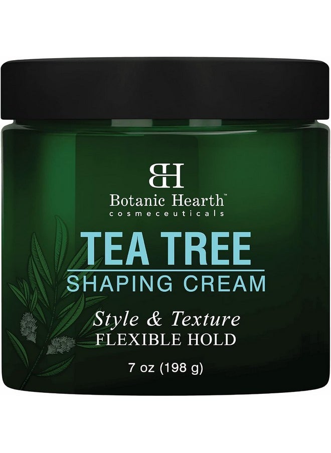 Botanic Hearth Botanic Hearth Tea Tree Shaping Cream, Hair Styling Cream with Collagen & Biotin - Style & Texture, Strong & Flexible Hold, for All Hair Types - Men and Women - Made in USA - 7 oz  - Image 1