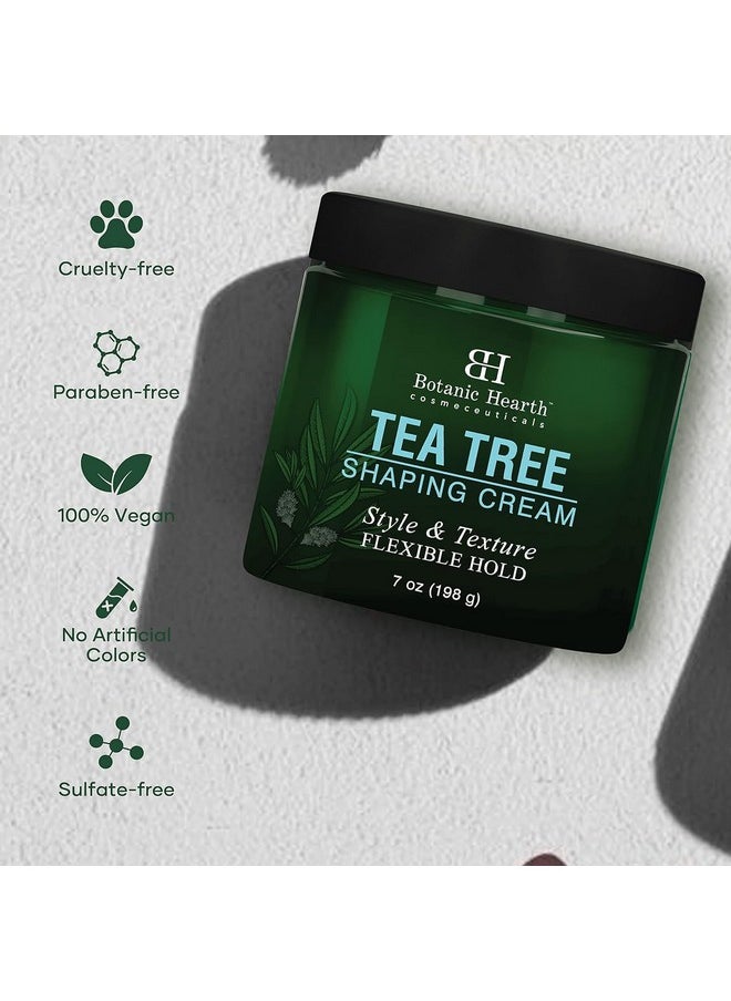Botanic Hearth Botanic Hearth Tea Tree Shaping Cream, Hair Styling Cream with Collagen & Biotin - Style & Texture, Strong & Flexible Hold, for All Hair Types - Men and Women - Made in USA - 7 oz  - Image 5
