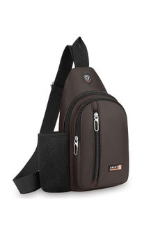 Generic Casual Waterproof Sling Shoulder BagBrown Brown 