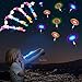 WELLVO 60Pcs Rocket Helicopter with LED Lights 30 Launchers 30 Glow Rocket Helicopters Glow in The Dark Party Supplies Flying Outdoor Toys Party Favors for Kids 81248 - Image 2
