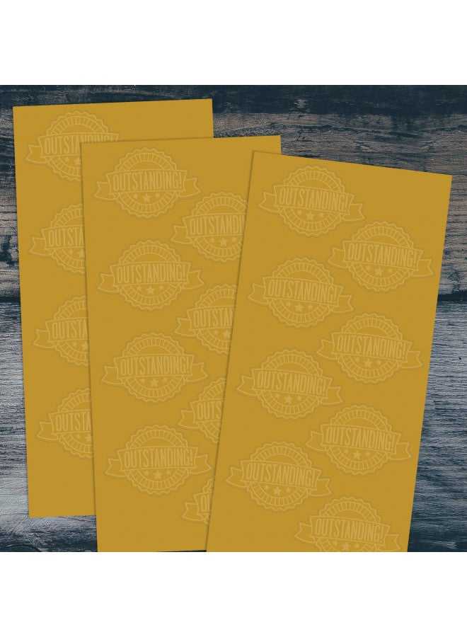 Great Papers! Outstanding Ribbon Embossed and Gold Foil Certificate Seal, 1.75", 48 Count (20104102) - Image 2