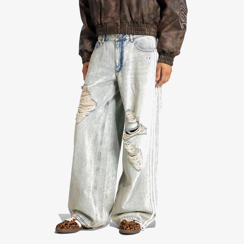 ADIDAS ORIGINALS LOOSE DENIM DESTRESSED Pants - Image 2