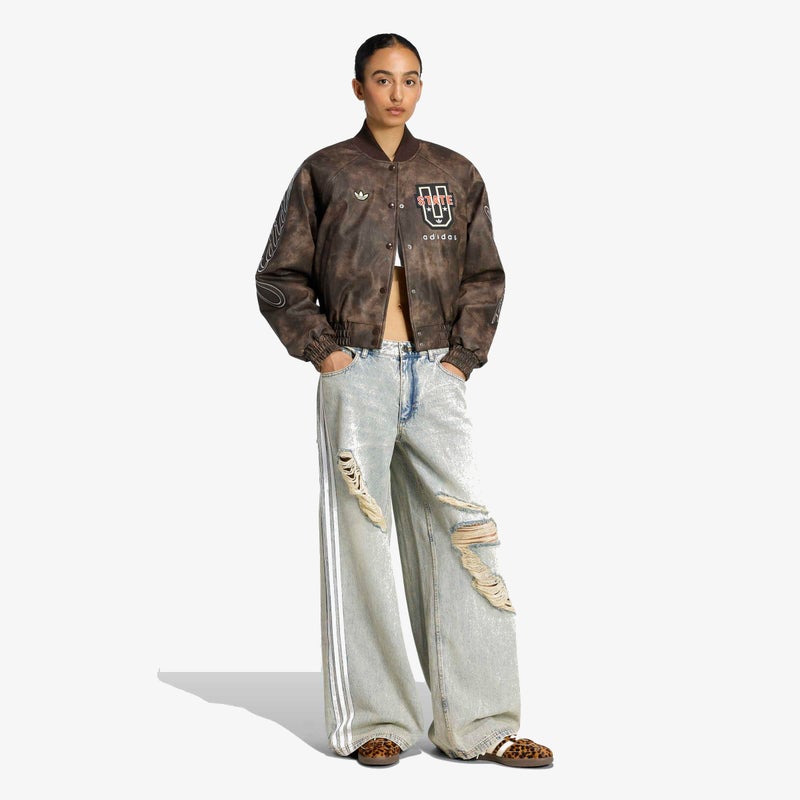 ADIDAS ORIGINALS LOOSE DENIM DESTRESSED Pants - Image 4