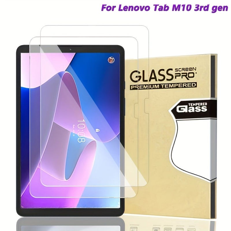 2 Pack Tempered Glass Screen Protector for Lenovo Tab M10 HD 3rd Gen 2022 10.1 Inch 9H Hardness Anti Scratch - Image 2