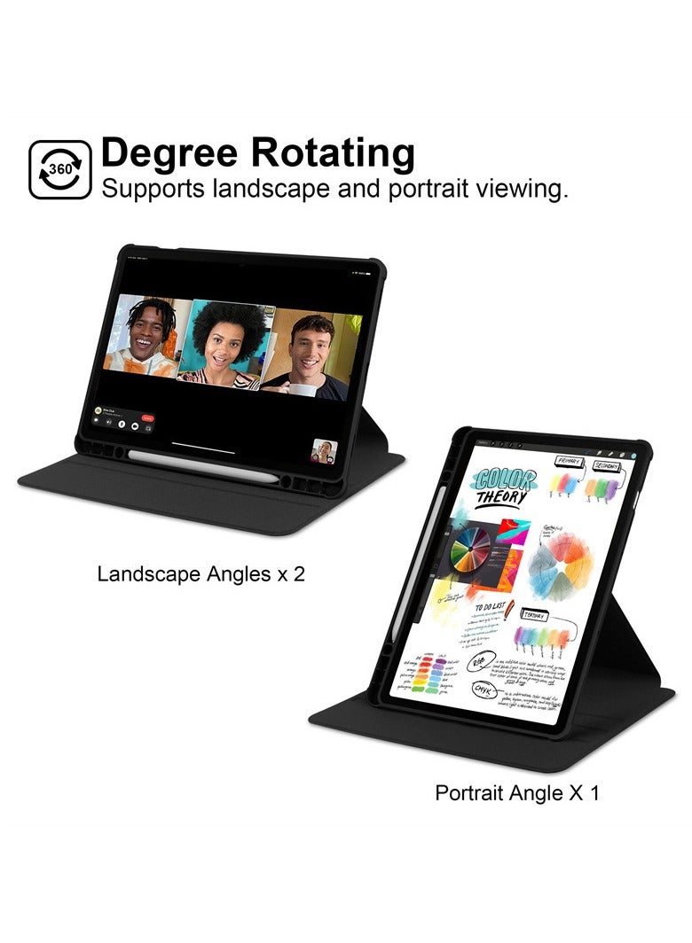 Tablet Case for Samsung Galaxy Tab S10 FE/ Samsung Galaxy Tab S9 FE 10.9 inch,360° Rotating Kickstand Protective Cover with Pen Slot - Image 3