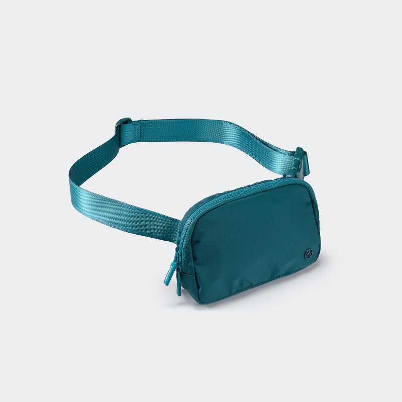 Pander Two Way Zipper Fanny Pack Nylon Everywhere Belt Bag for Women, Water Repellent Waist Packs, Crossbody Bags with Adjustable Strap (Teal Blue). - Image 3