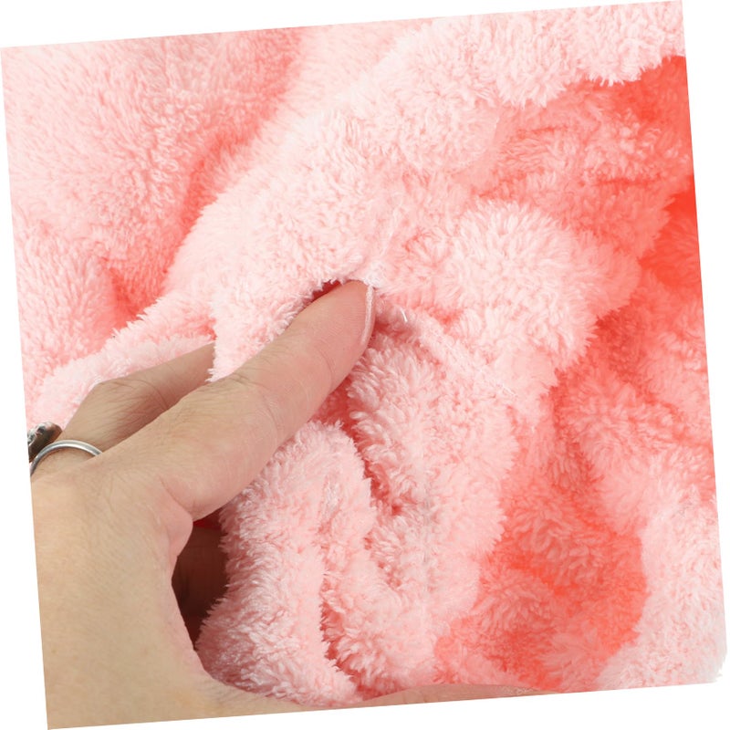 Super Absorbent Quick Dry Hair Towel Cap With Bow Design For Women Travel Lightweight Reusable - Image 5