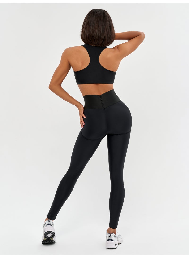 Bona Fide Bona Fide Premium Quality Leggings for Women with Unique Design and Push Up - High Waisted Tummy Control Legging  - Image 5