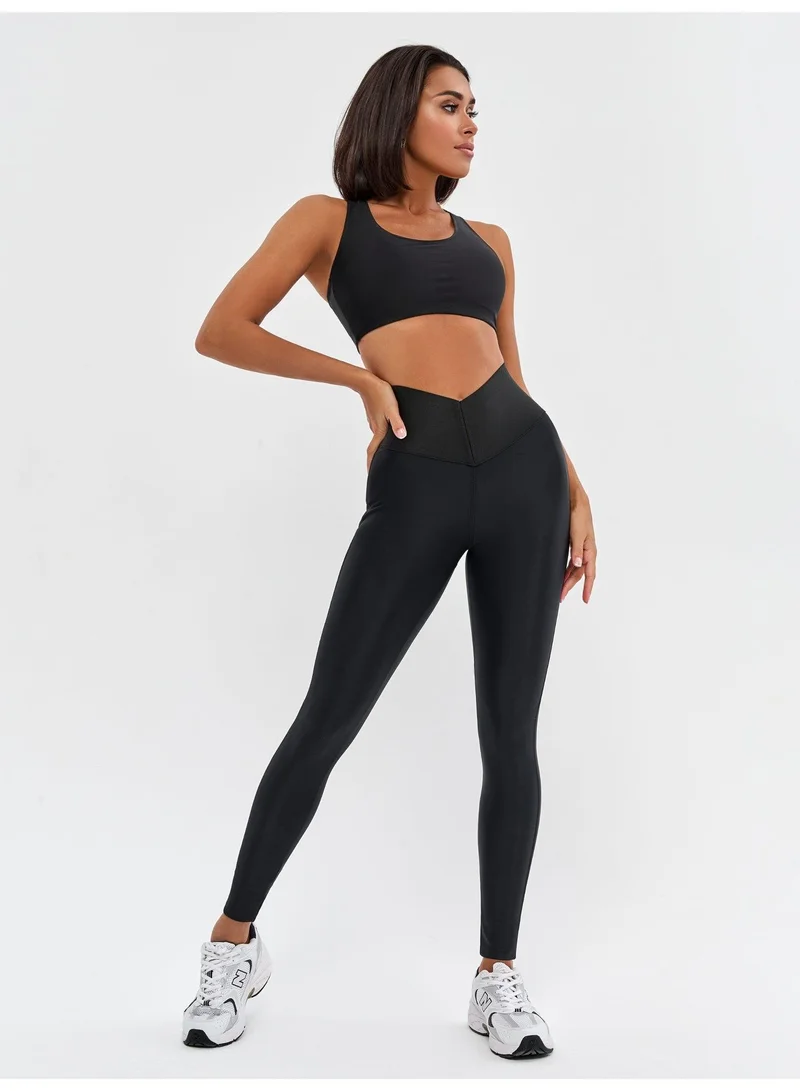 Bona Fide Push-Up Corsage Black Corsage High Waist Tummy Control Gym Leggings for Women for Women | Best Price UAE
