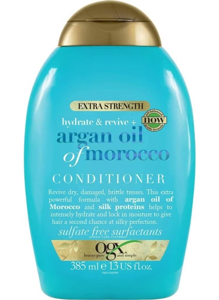 Extra Strength Argan Oil of Morocco Conditioner Sulfate Free Surfactants 385ML