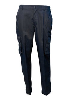 International Uniform L.L.C Premium Multi Pockets Black Color Cargo Pant  - Image 1