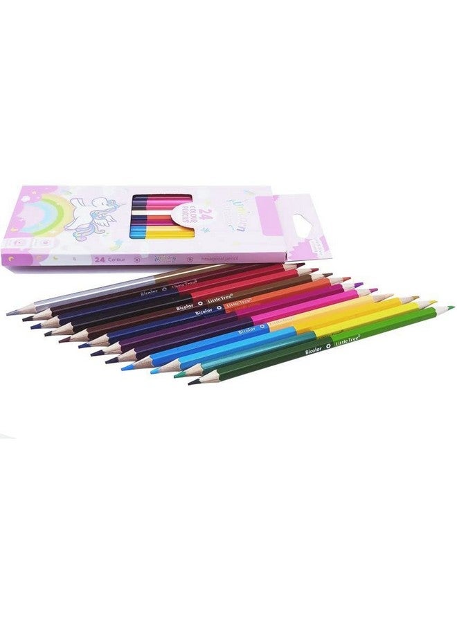 فنبلاست مجموعة أقلام تلوين فن بلاست للأطفال، 24 قلمًا، أقلام تلوين مزدوجة الجوانب، أقلام تلوين للفنانين، هدية للمبتدئين والقرطاسية للأطفال، ألوان رسم للأطفال، متعددة الألوان - Image 4
