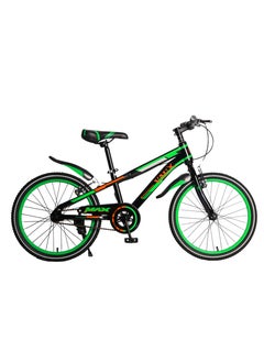 Vaux Max Kids Road Bike For 6-14 Years Boys And Girls, Adjustable Seat, 20 Inch Side Stand - Green  - Image 1