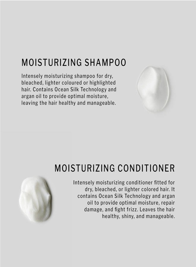 SACHAJUAN Moisturizing Shampoo and Conditioner Set | Ocean Silk Technology & Argan Oil for Deep Hydration | Repair Dry Damaged Hair & Control Frizz | Vegan & Paraben-Free | Set of 2 (8.4 oz) - Image 2