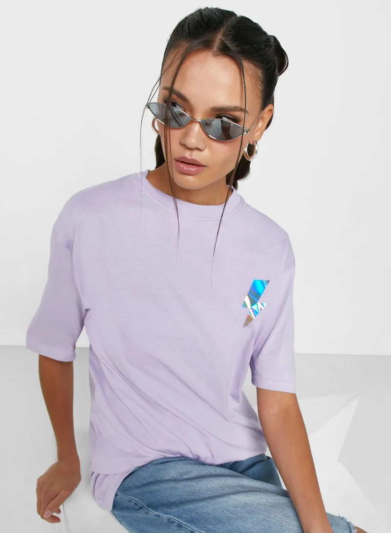 Ginger Crew Neck Graphic T-shirt