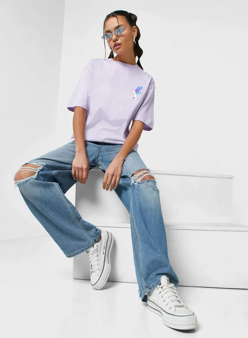 Ginger Crew Neck Graphic T-shirt