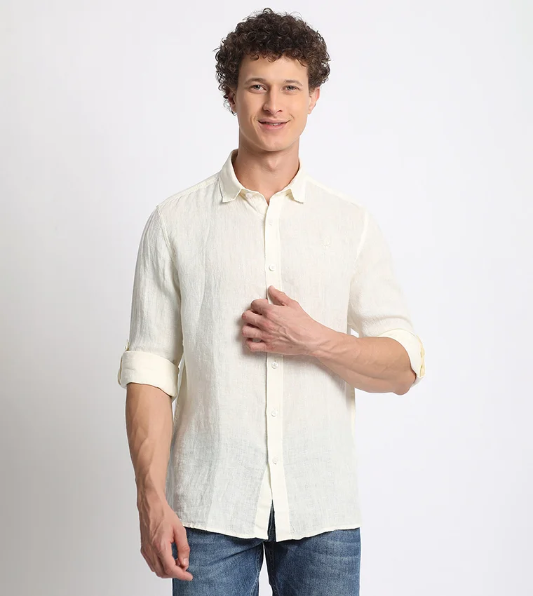 BEVERLY HILLS POLO CLUB Logo Embroidered Long Sleeves Shirt