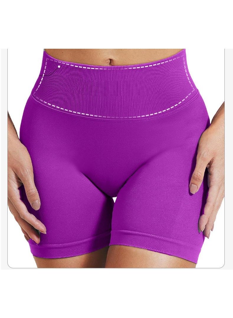Shorts  Solid Seamless Half Pants Women Soft Fitness Outfits Yoga Pants Gym Running Bike Wear  - Image 2
