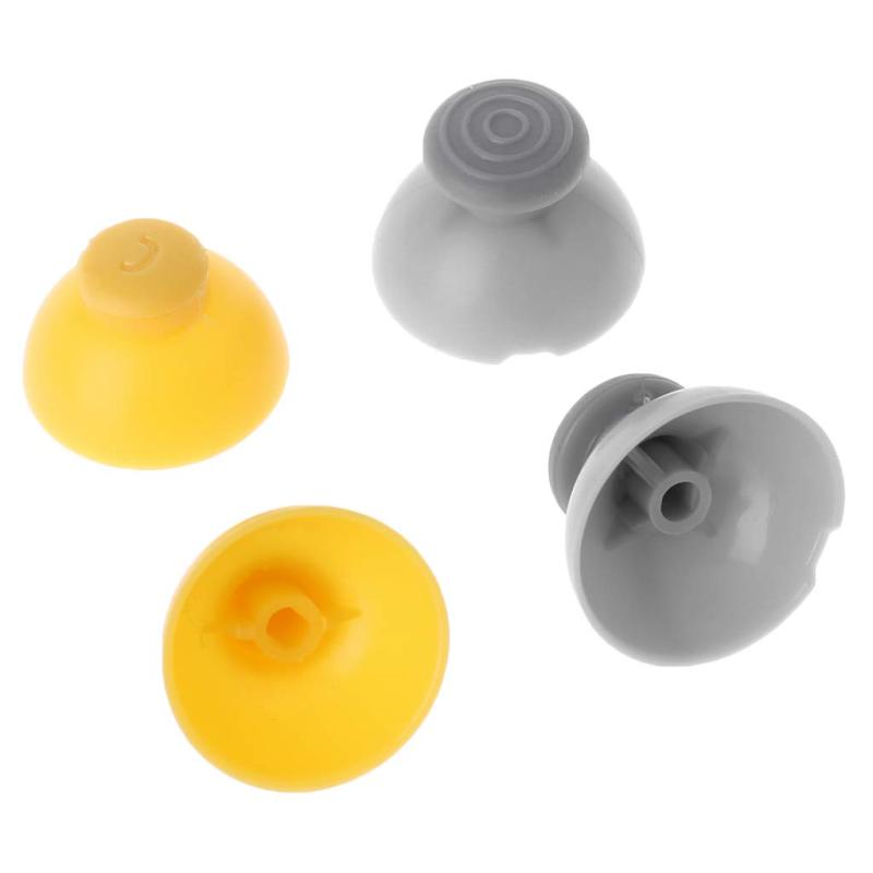 Gamecube Joystick Caps: 5 Pairs Gray Yellow Silicone Covers - Non-Slip Comfortable Grip Controller Joystick Replacement for Retro Game Cube NGC Gaming Controllers - Image 5