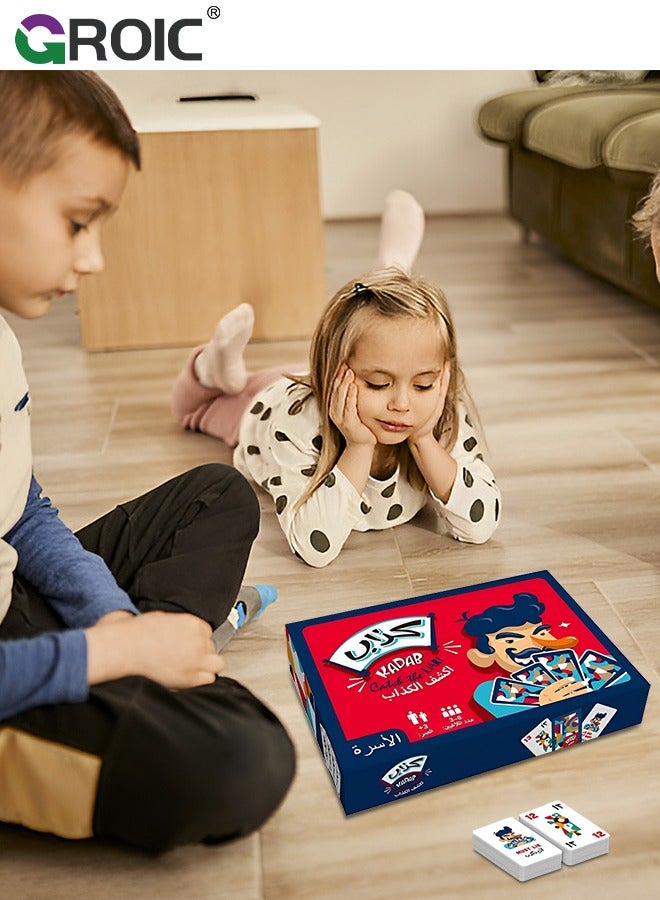 GROIC Kadab Board Game,Card Game in Arabic and English,Arabic board games,''Kadab Catch The Liar'' Game,Family Game,Party Card Game - Image 5