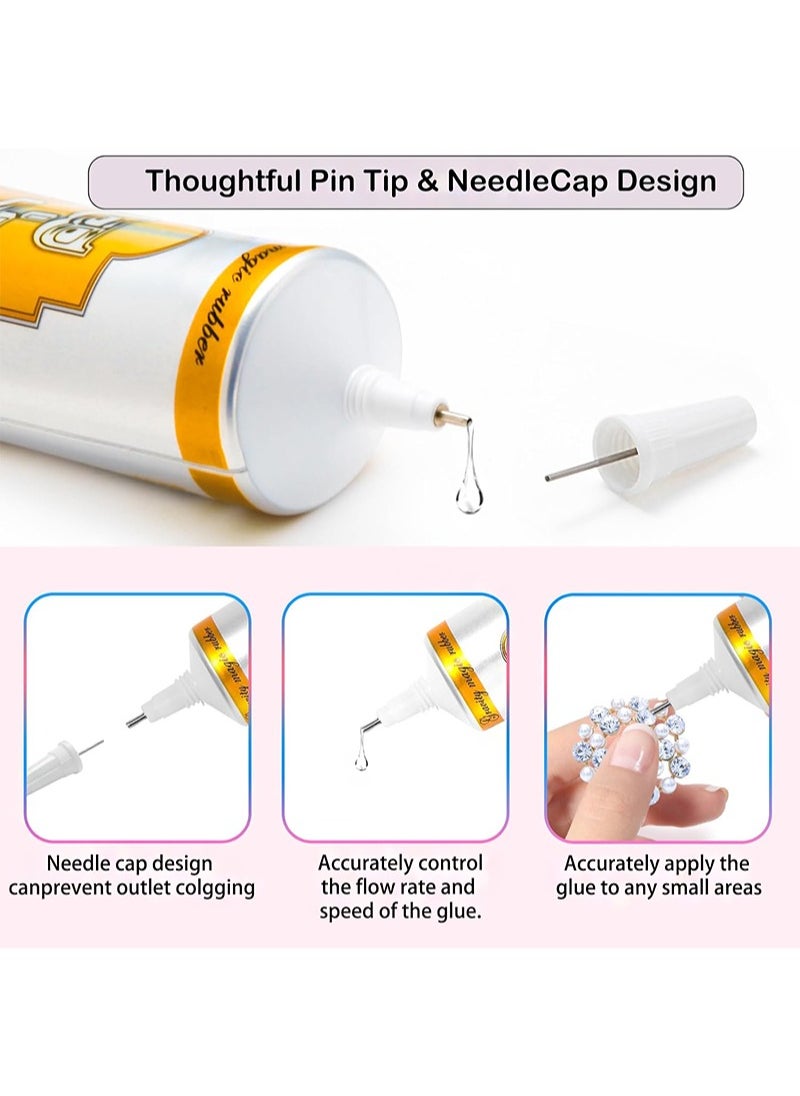 Aikanbo B7000 Multi-purpose adhesives，50ml Jewelry Tape Glue, Leather Adhesive, Instant Strong Adhesive, Mobile Phone Repair Nail Art Wood Glass Ornaments Glue  - Image 2