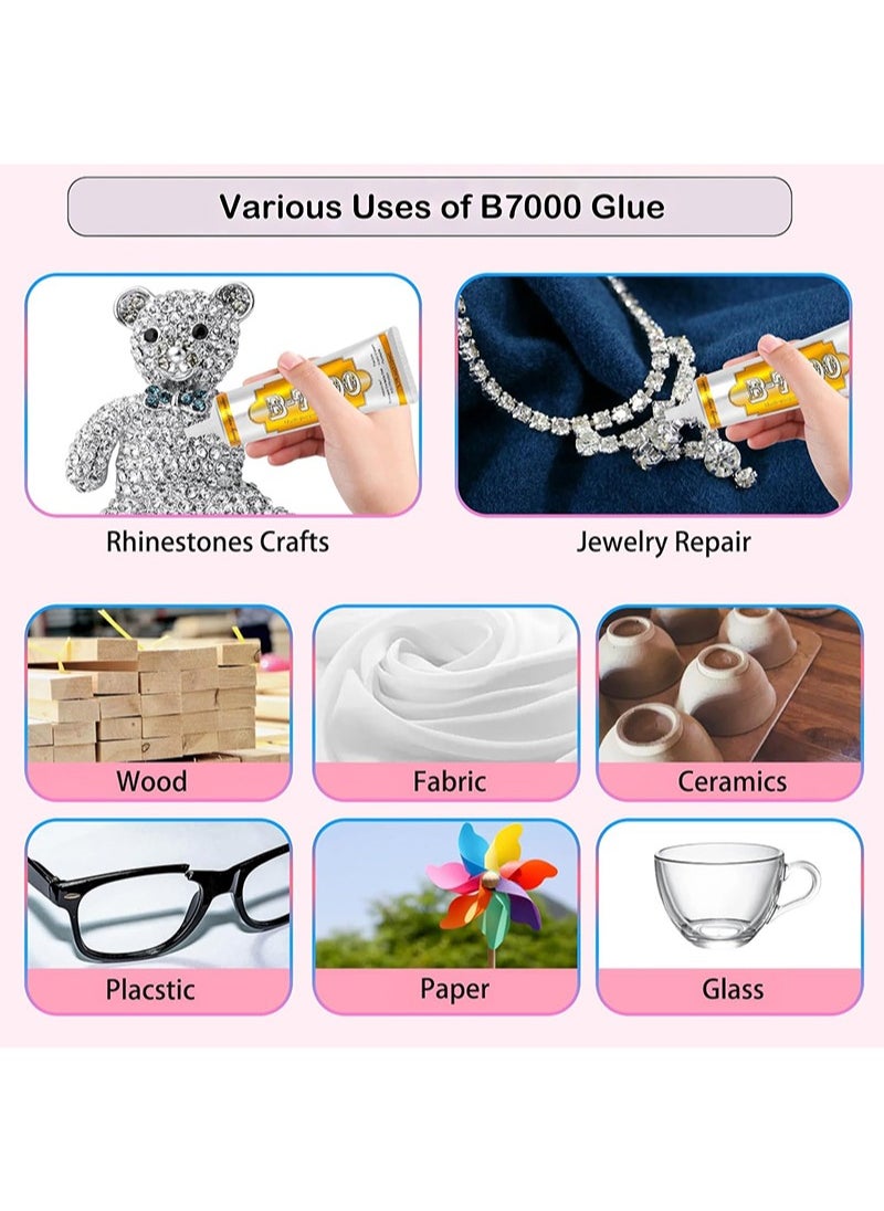 Aikanbo B7000 Multi-purpose adhesives，50ml Jewelry Tape Glue, Leather Adhesive, Instant Strong Adhesive, Mobile Phone Repair Nail Art Wood Glass Ornaments Glue  - Image 5