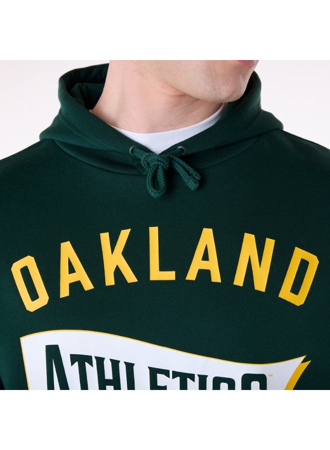 NEW ERA MLB PENNANT GRPHC HOODIE OAKATH  DKG - Image 1